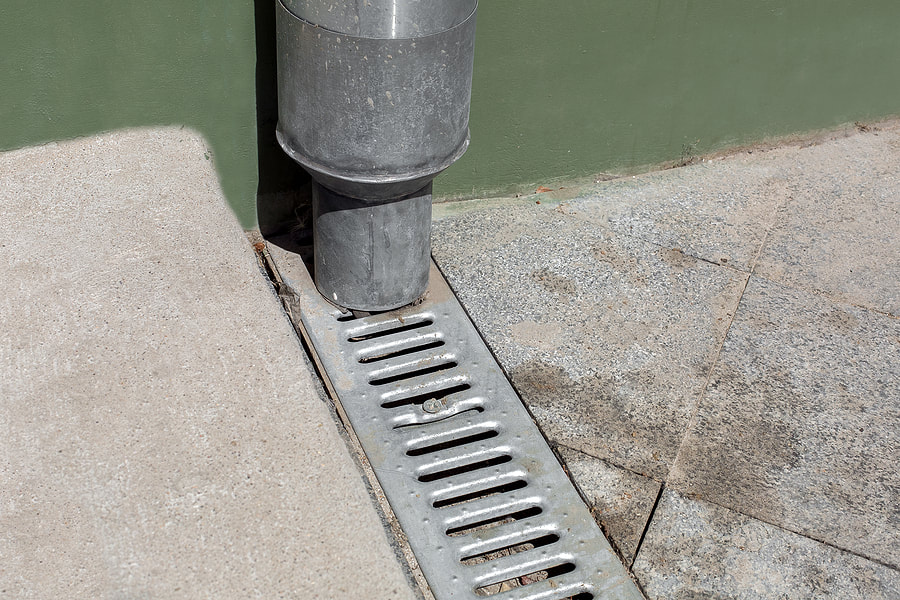 a commercial french drain